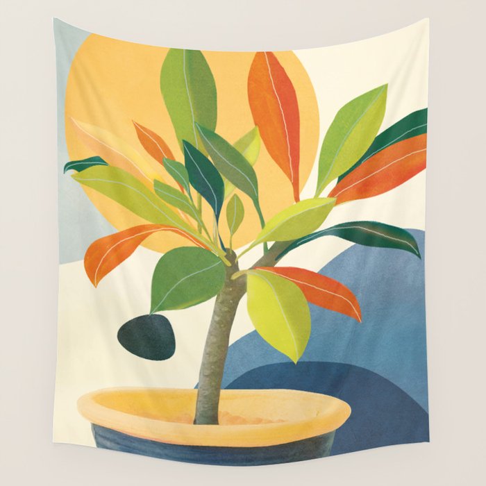 Colorful Branching Out 36 Wall Tapestry Gallery Image 4