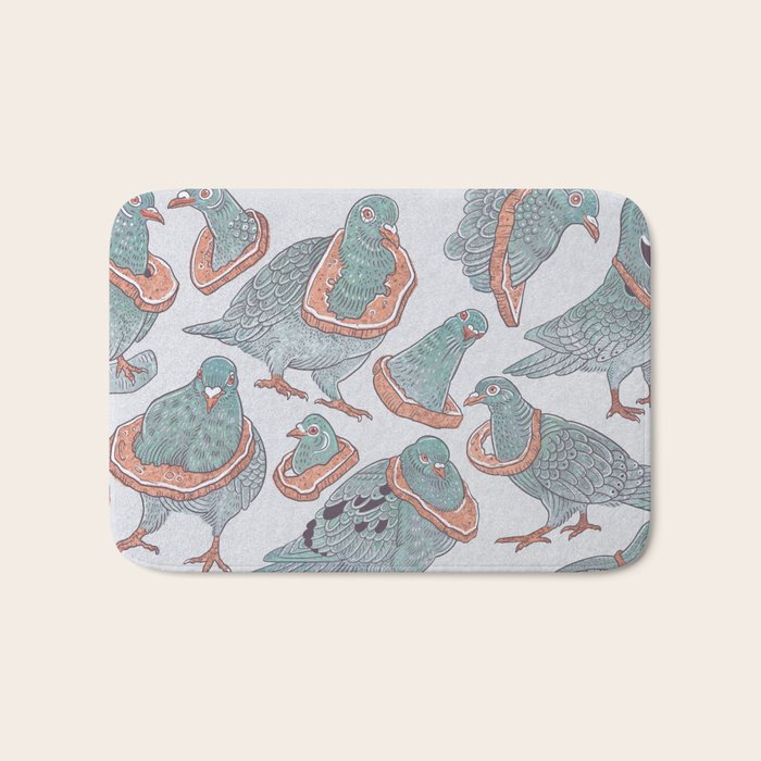 Pigeon Bread Necklaces Bath Mat Gallery Image 1