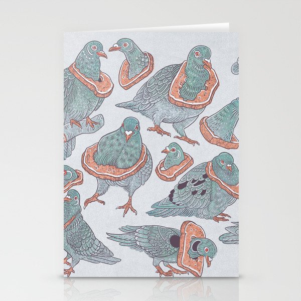 Pigeon Bread Necklaces Stationery Card Gallery Image 1