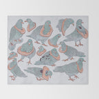 Pigeon Bread Necklaces Throw Blanket Gallery Image 2