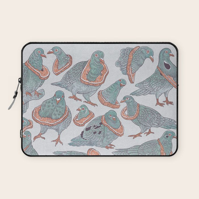 Pigeon Bread Necklaces Laptop Sleeve Gallery Image 1