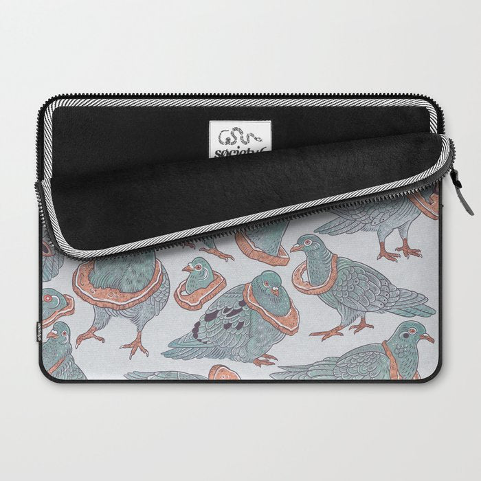 Pigeon Bread Necklaces Laptop Sleeve Gallery Image 2