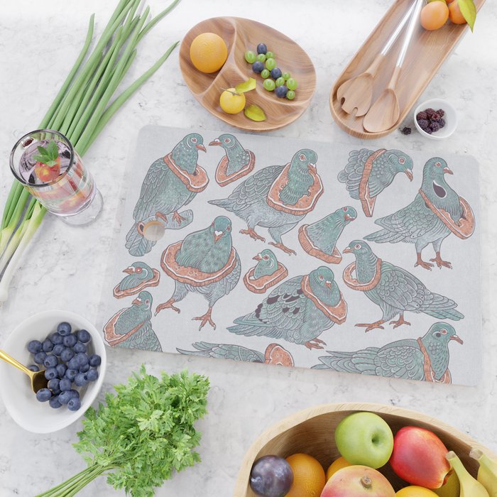 Pigeon Bread Necklaces Cutting Board Gallery Image 2