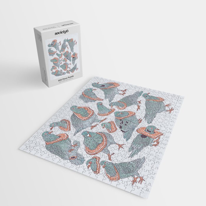 Pigeon Bread Necklaces Jigsaw Puzzle Gallery Image 2