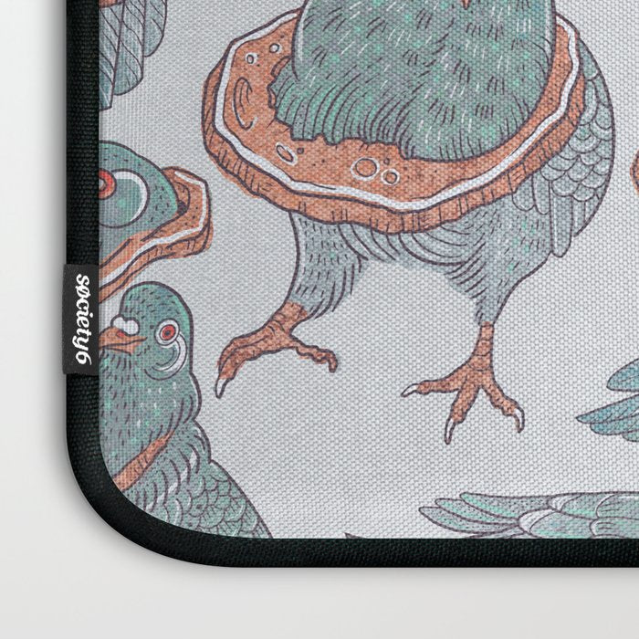 Pigeon Bread Necklaces Laptop Sleeve Gallery Image 3