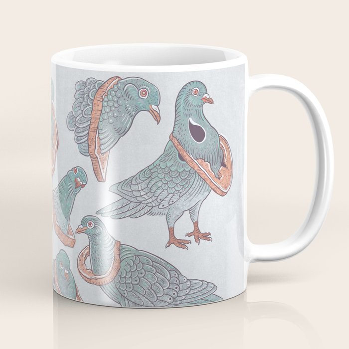 Pigeon Bread Necklaces Coffee Mug Gallery Image 1