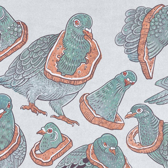 Pigeon Bread Necklaces Coffee Mug Gallery Image 2