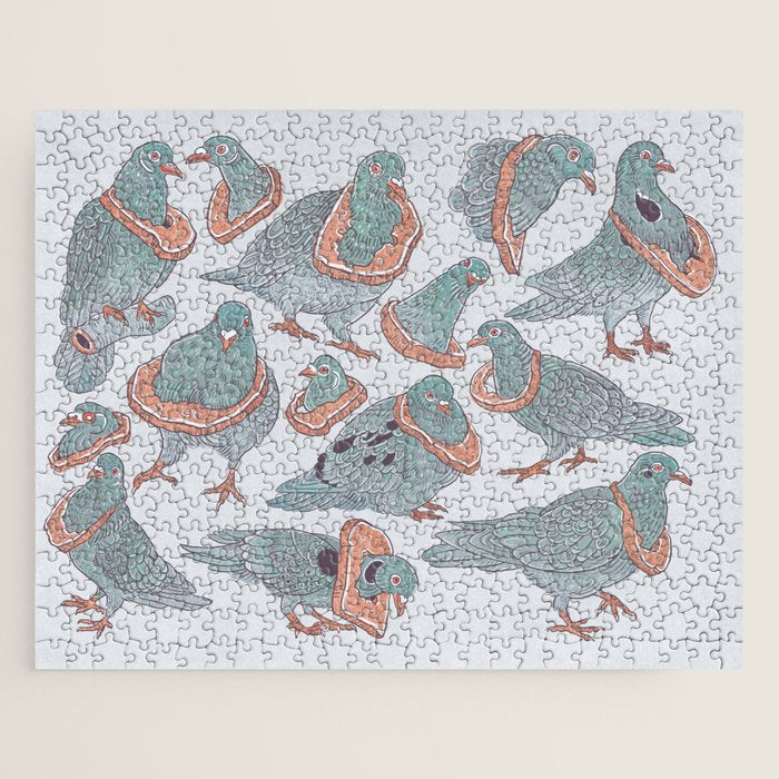 Pigeon Bread Necklaces Jigsaw Puzzle Gallery Image 1