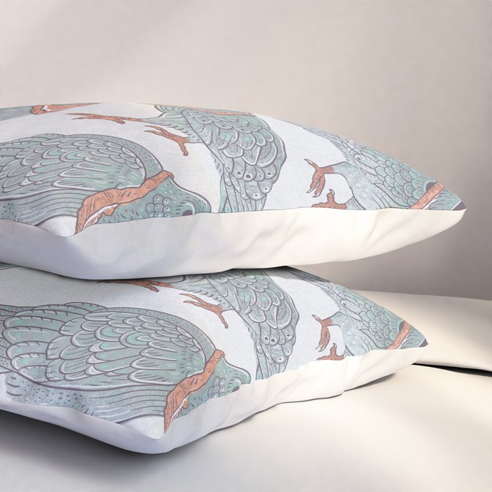 Pigeon Bread Necklaces Pillow Sham Gallery Image 3