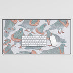 Pigeon Bread Necklaces Desk Mat Gallery Image 1