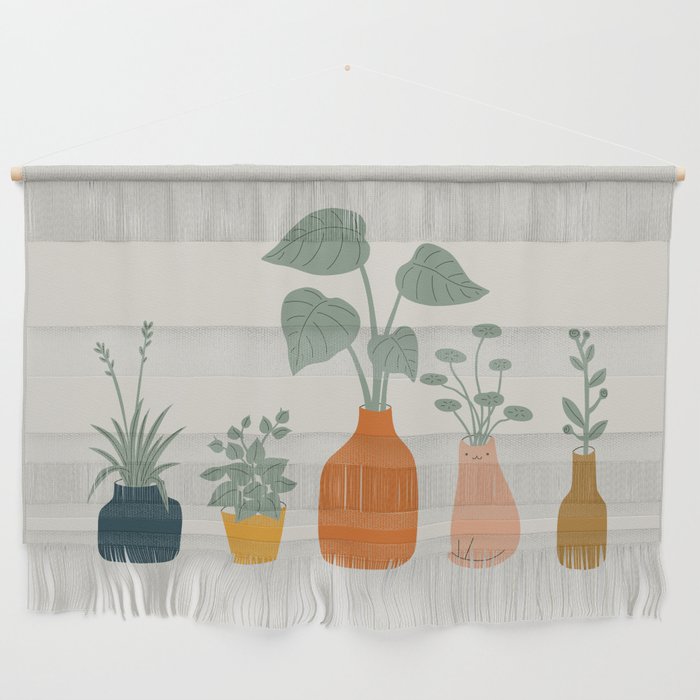 Cat and Plant 9 Wall Hanging Gallery Image 1