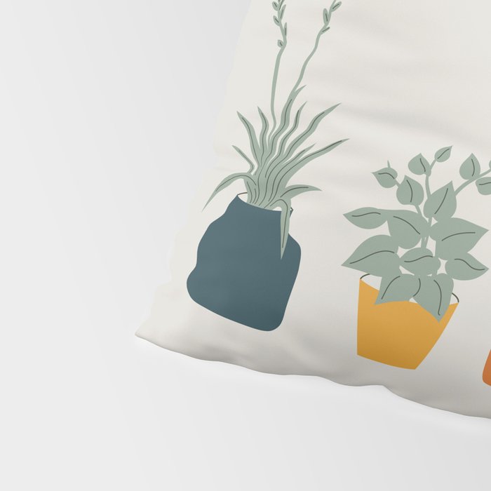Cat and Plant 9 Pillow Sham Gallery Image 4