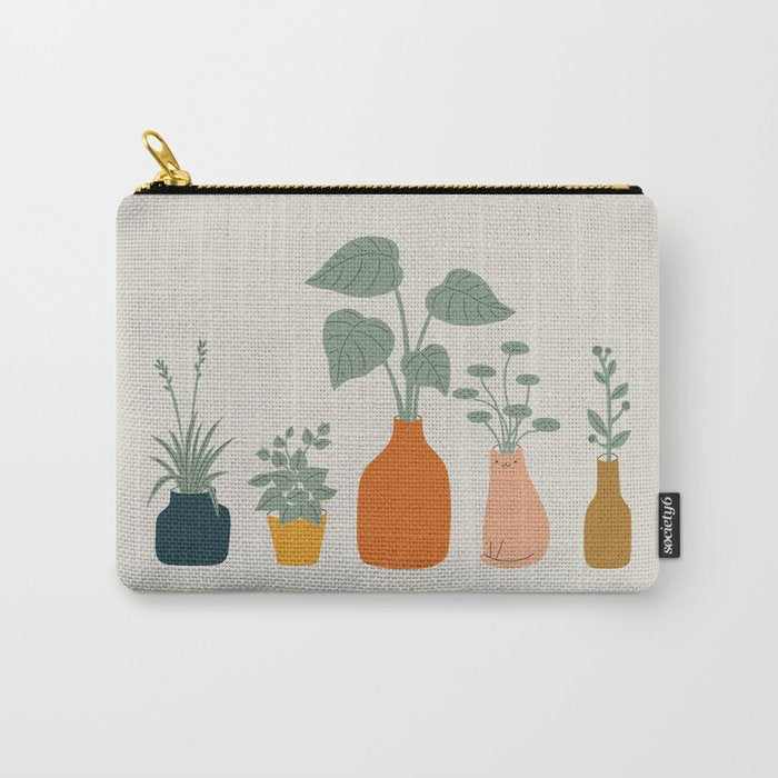Cat and Plant 9 Carry All Pouch Gallery Image 1