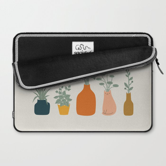Cat and Plant 9 Laptop Sleeve Gallery Image 2