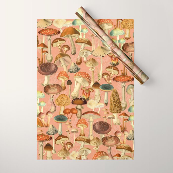Mushroom Forest Wrapping Paper Gallery Image 1
