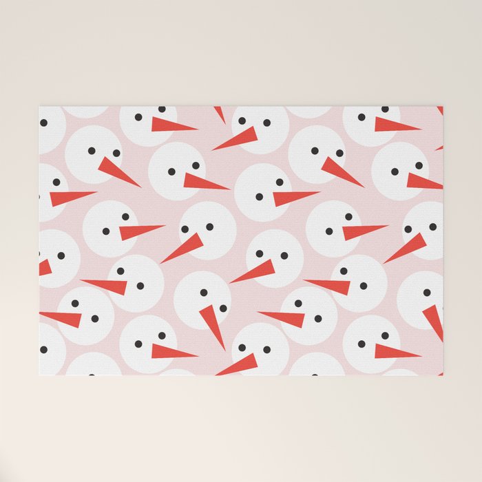 Snowman pattern Welcome Mat Gallery Image 1