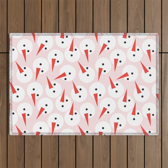 Snowman pattern Outdoor Rug Gallery Image 1
