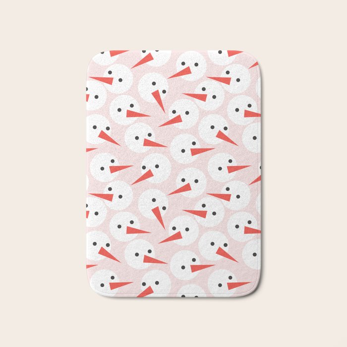 Snowman pattern Bath Mat Gallery Image 1