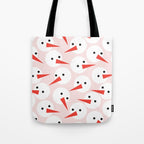 Snowman pattern Tote Bag Gallery Image 1