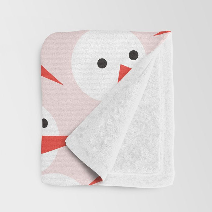 Snowman pattern Throw Blanket Gallery Image 3