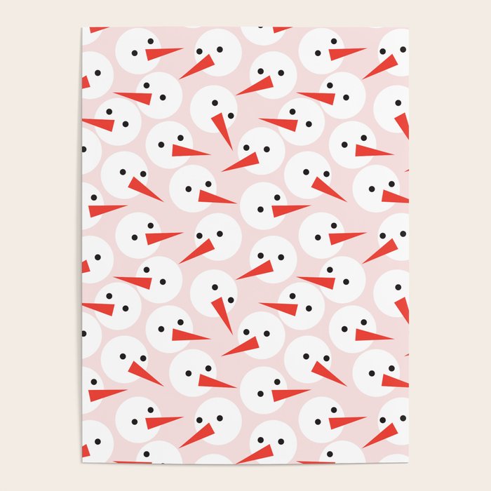 Snowman pattern Poster Gallery Image 1
