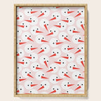 Snowman pattern Serving Tray Gallery Image 1