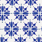 Dark Blue Watercolor Tile Pattern Coffee Mug Gallery Image 2
