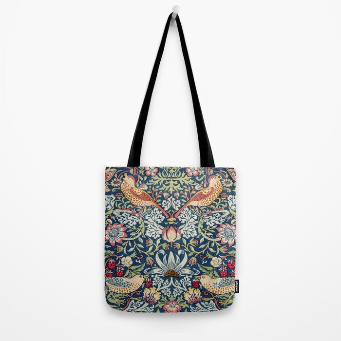 Strawberry Thief by William Morris  Tote Bag Gallery Image 2