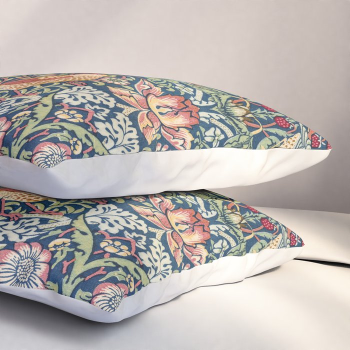 Strawberry Thief by William Morris  Pillow Sham Gallery Image 3