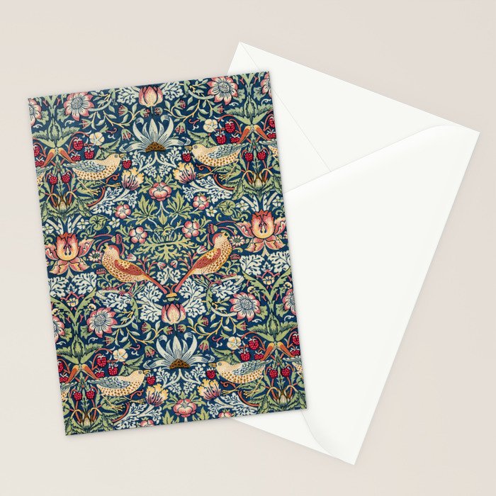 Strawberry Thief by William Morris  Stationery Card Gallery Image 2