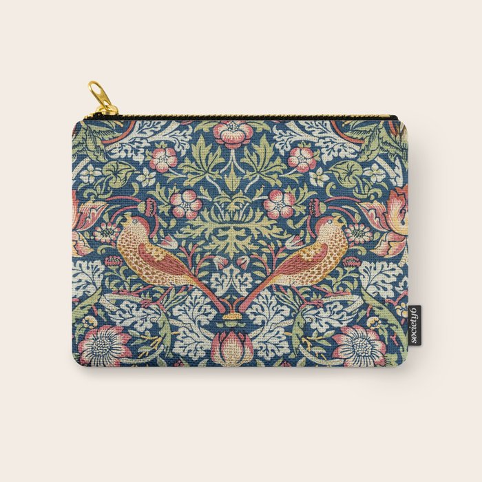 Strawberry Thief by William Morris  Carry All Pouch Gallery Image 1