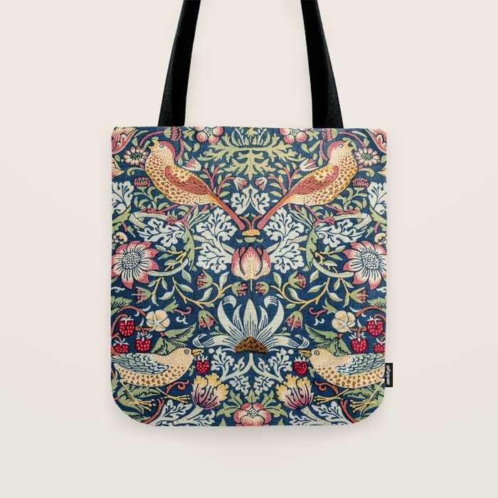 Strawberry Thief by William Morris  Tote Bag Gallery Image 1