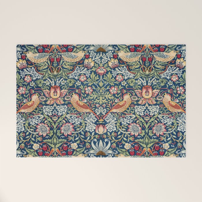 Strawberry Thief by William Morris  Welcome Mat Gallery Image 1