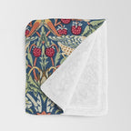 Strawberry Thief by William Morris  Throw Blanket Gallery Image 3