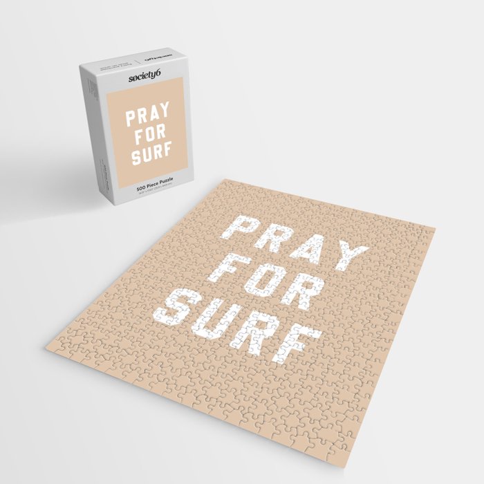 Pray for Surf - sand color Jigsaw Puzzle Gallery Image 2
