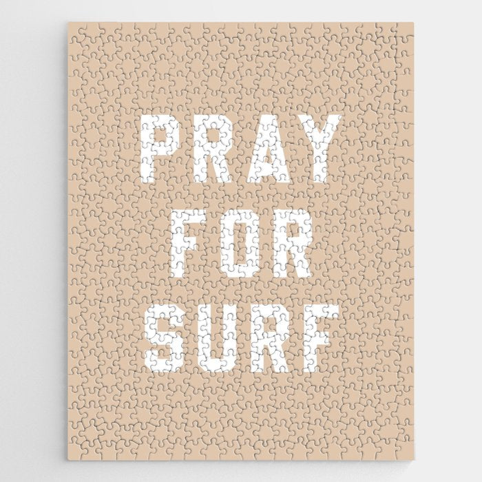 Pray for Surf - sand color Jigsaw Puzzle Gallery Image 1