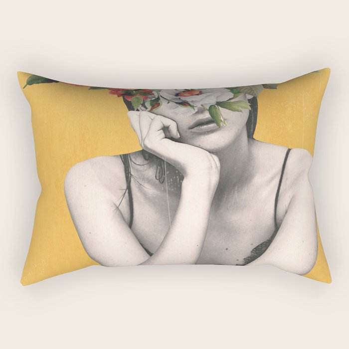 natural beauty-collage 3/6 Rectangular Pillow Gallery Image 1