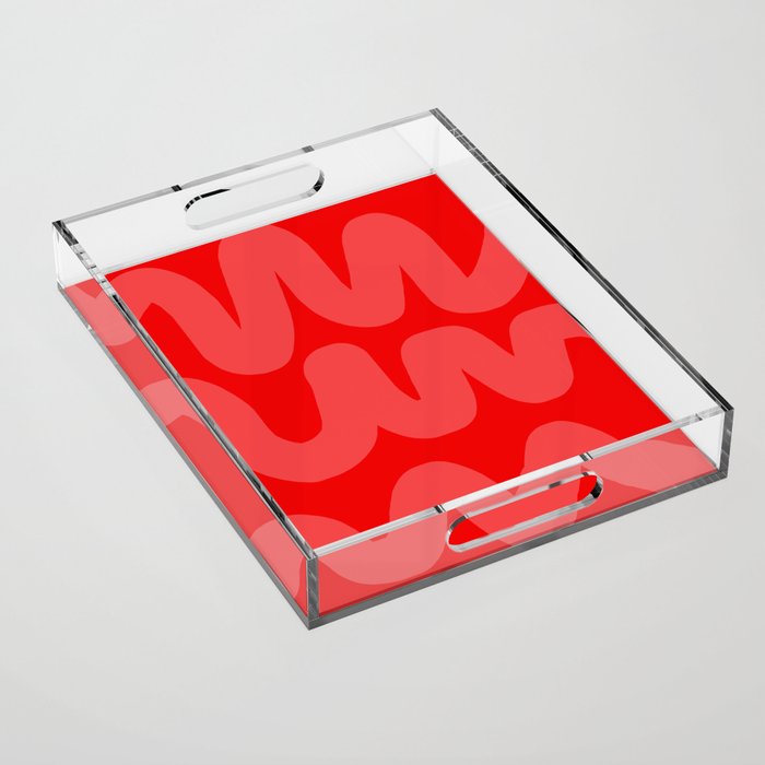 rowdy red Acrylic Tray Gallery Image 1