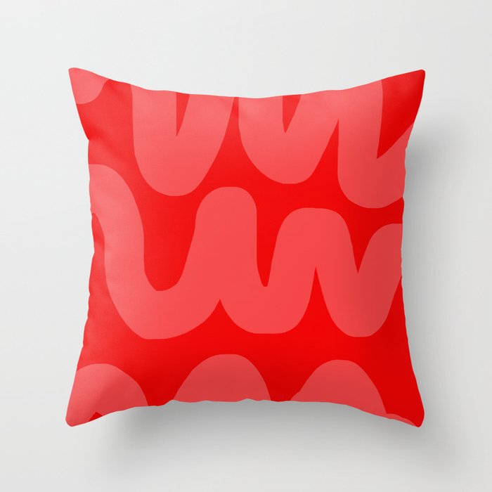 rowdy red Throw Pillow Gallery Image 6