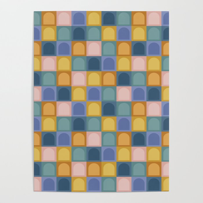 Checkered Arch Pattern II Poster Gallery Image 4