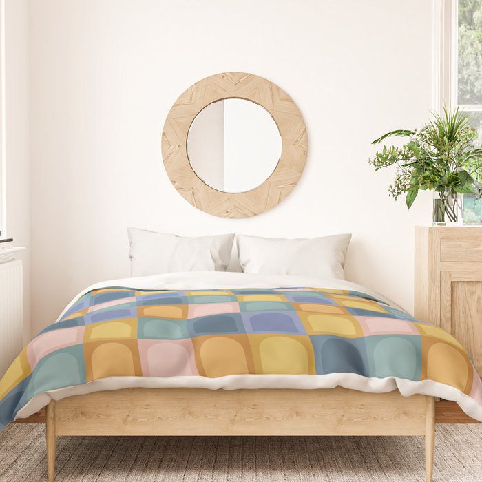 Checkered Arch Pattern II Duvet Cover Gallery Image 3