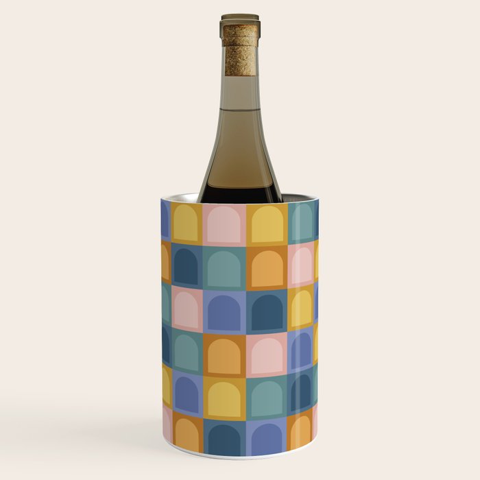 Checkered Arch Pattern II Wine Chiller Gallery Image 2