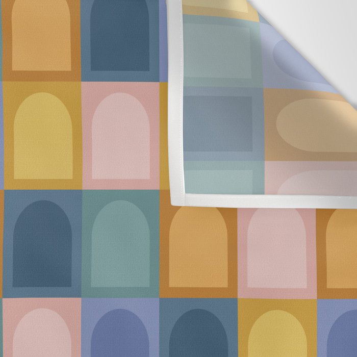 Checkered Arch Pattern II Wall Tapestry Gallery Image 3