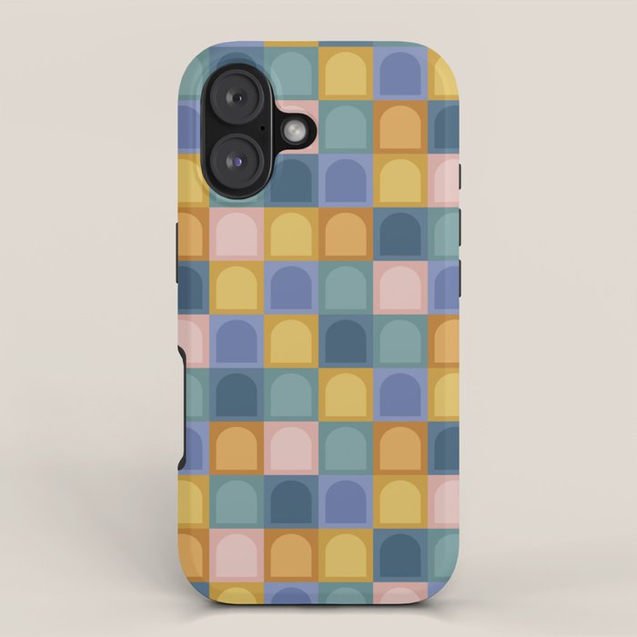 Checkered Arch Pattern II iPhone Case Gallery Image 1