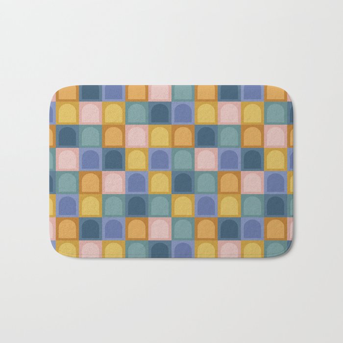 Checkered Arch Pattern II Bath Mat Gallery Image 1