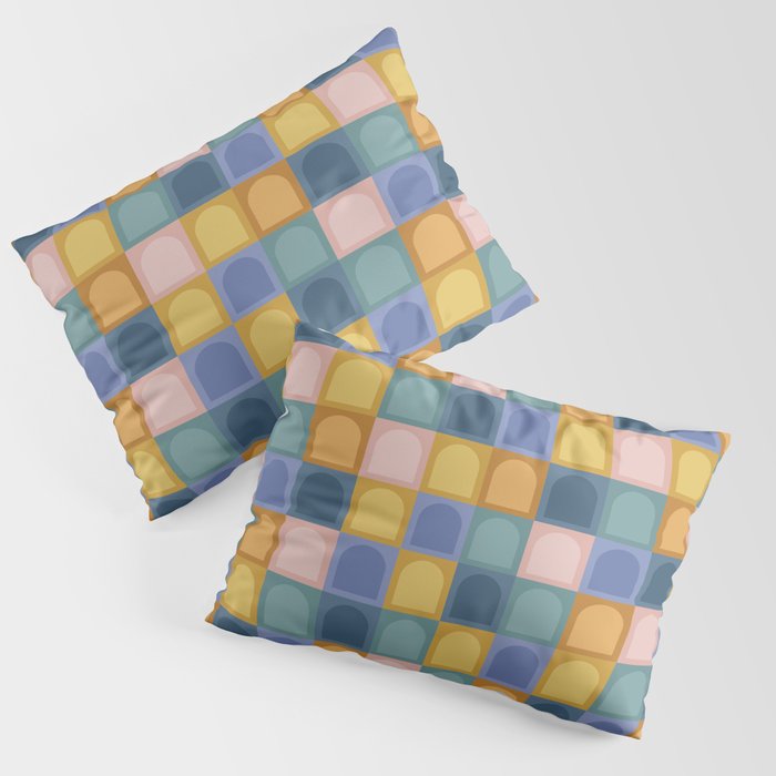 Checkered Arch Pattern II Pillow Sham Gallery Image 3