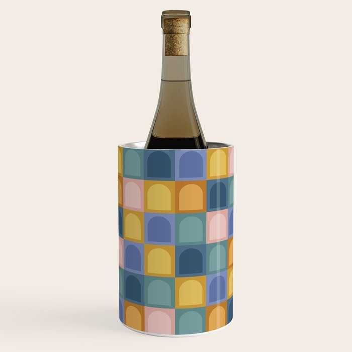 Checkered Arch Pattern II Wine Chiller Gallery Image 1