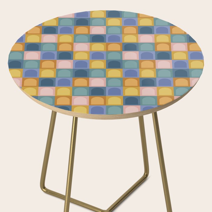 Checkered Arch Pattern II Side Table Gallery Image 2