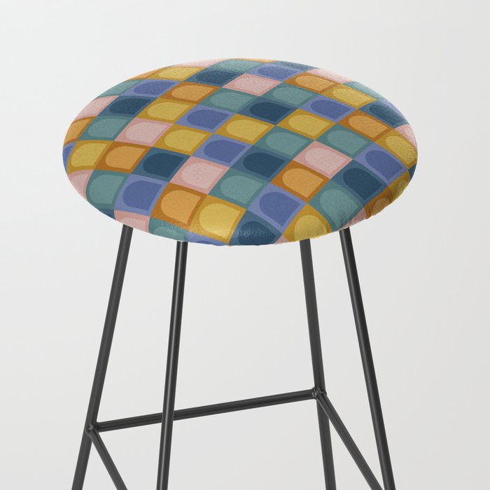 Checkered Arch Pattern II Stool Gallery Image 2