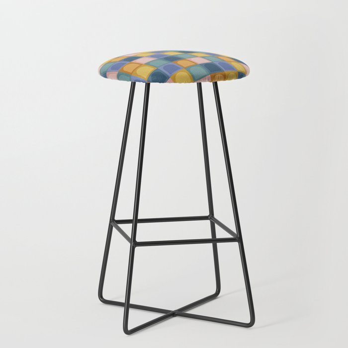 Checkered Arch Pattern II Stool Gallery Image 1